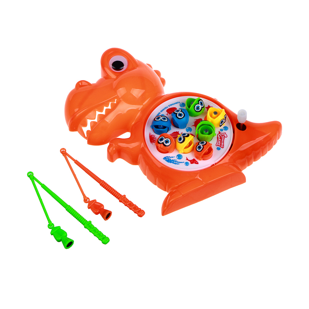 Игрушка-рыбалка "Дино" заводная, ИГРОЛЕНД, пластик, магнит, арт.№ 295-211