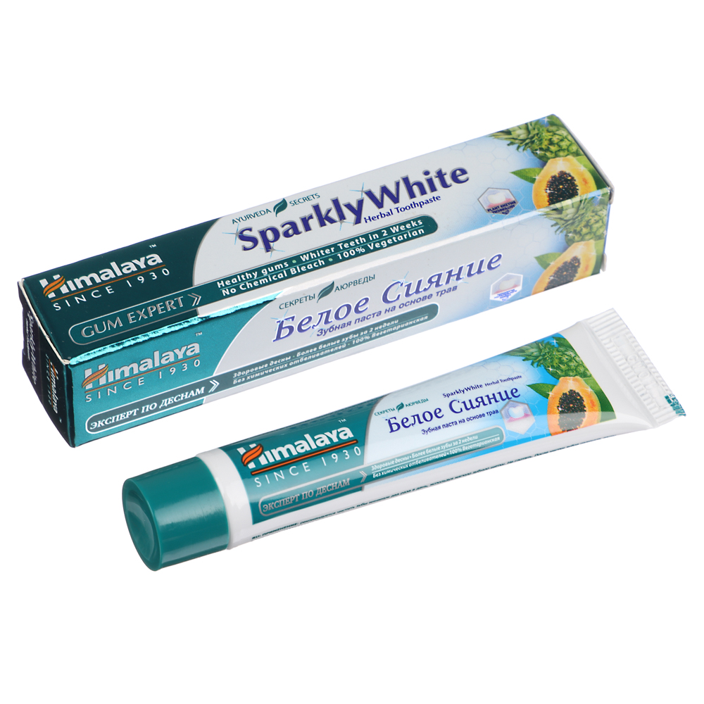 Зубная паста HIMALAYA Комплексный уход / Белое сияние, 10гр, арт.№ 981-048