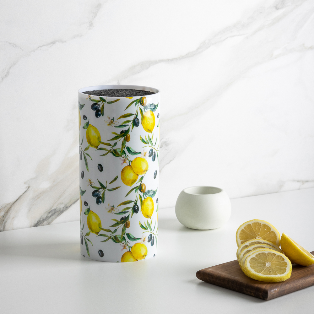 VETTA Подставка для ножей "Лимоны", h=22см, полипропилен, арт.№ 803-356