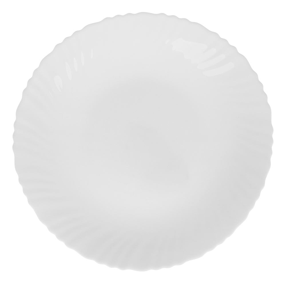 MILLIMI Бьянко Тарелка подстановочная, опаловое стекло, 24см, арт.№ 818-446