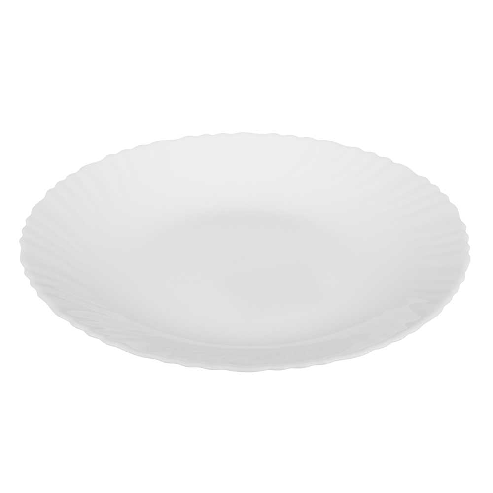 MILLIMI Бьянко Тарелка подстановочная, опаловое стекло, 24см, арт.№ 818-446