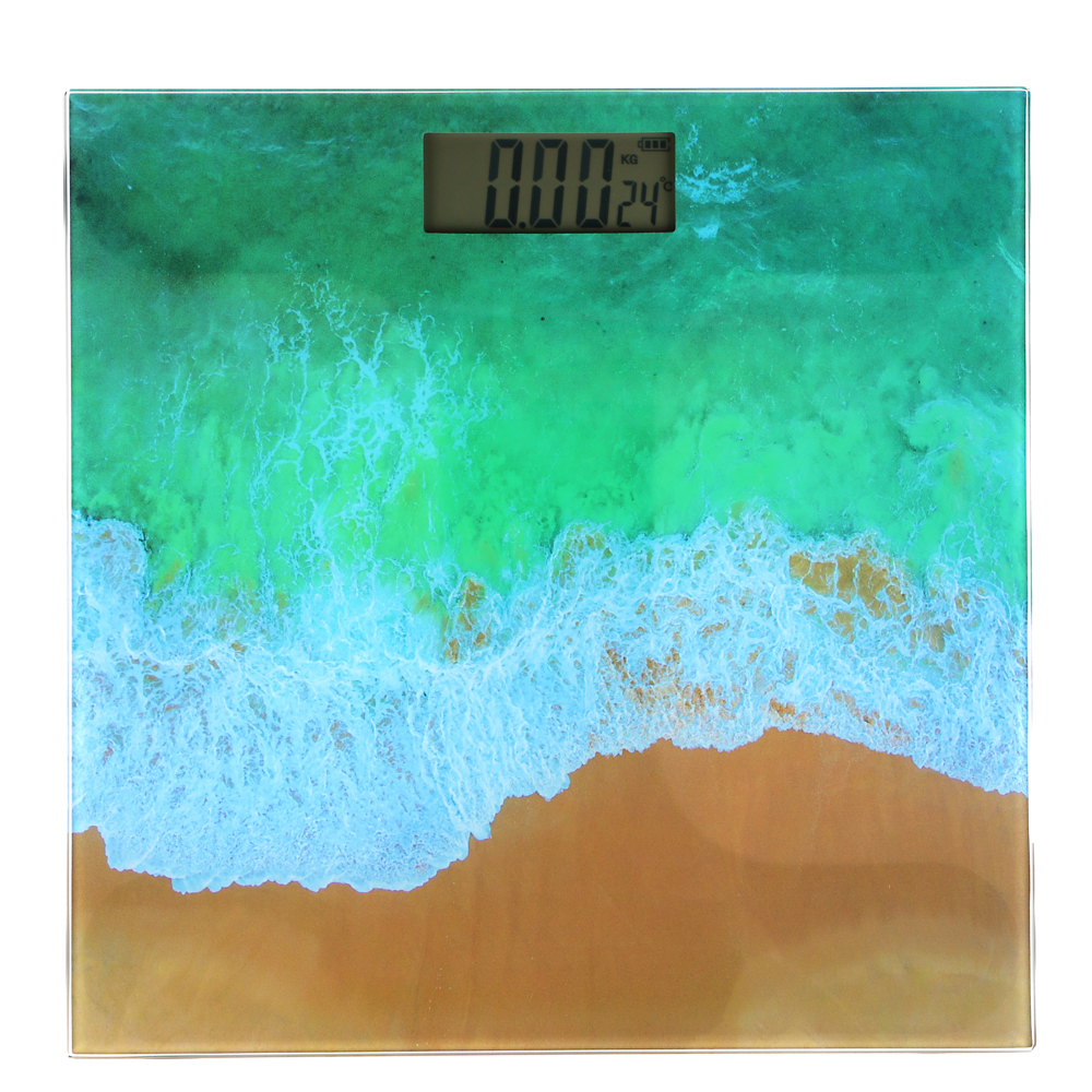 LEBEN Весы напольные электронные "Релакс", ЖК-дисплей, макс. нагр.до 180кг, 28х28х0,5см, арт.№ 252-093