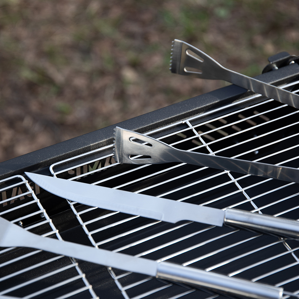 Набор для гриля 5 в 1 тм GRILLBOOM, нерж. сталь 420/410, в защитном чехле, арт.№ 101-013