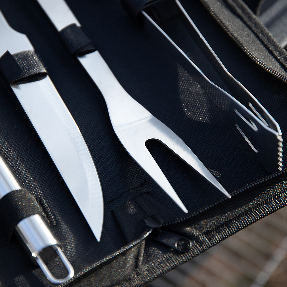 Набор для гриля 5 в 1 тм GRILLBOOM, нерж. сталь 420/410, в защитном чехле, арт.№ 101-013