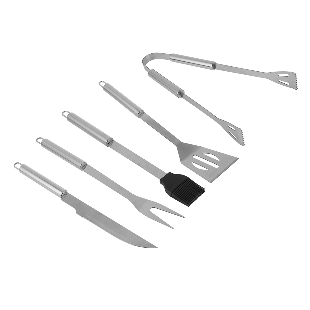 Набор для гриля 5 в 1 тм GRILLBOOM, нерж. сталь 420/410, в защитном чехле, арт.№ 101-013