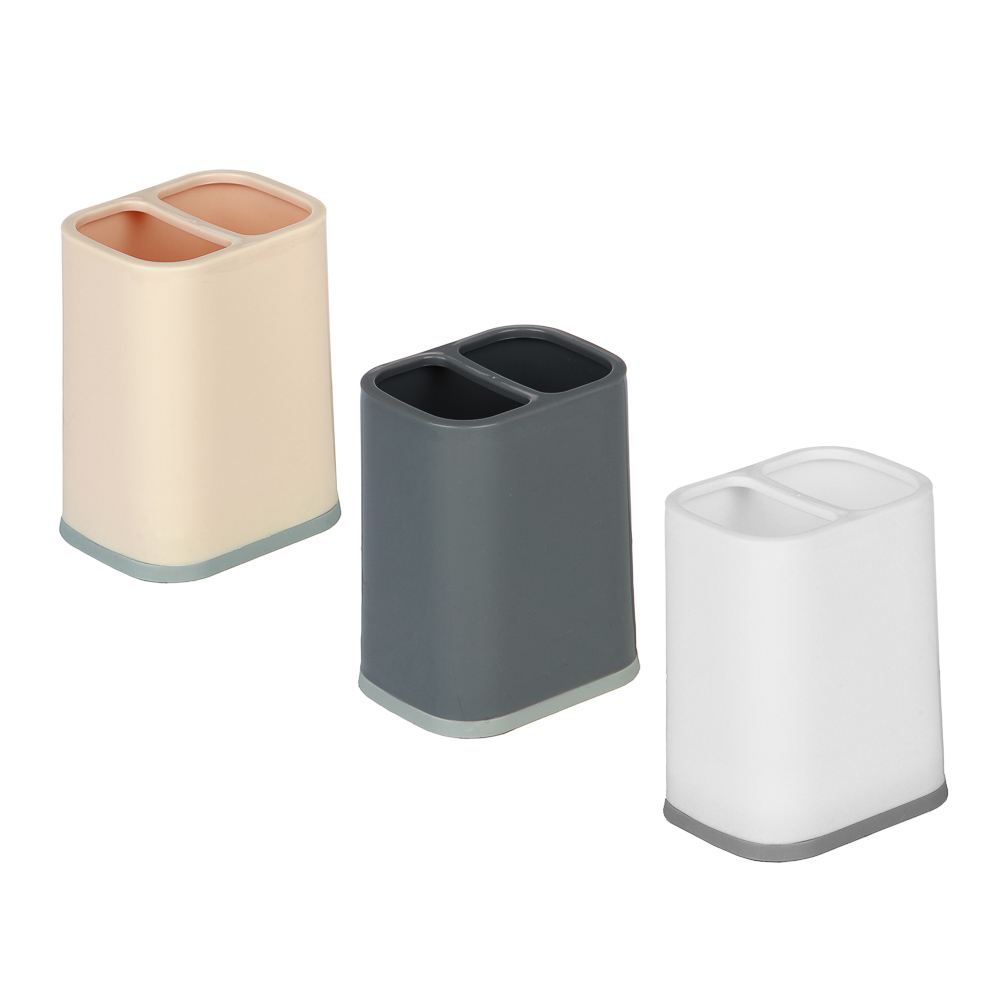 Подставка для столовых приборов тм VETTA, 9х7х11,5см, пластик, 3 цвета, арт.№ 485-125