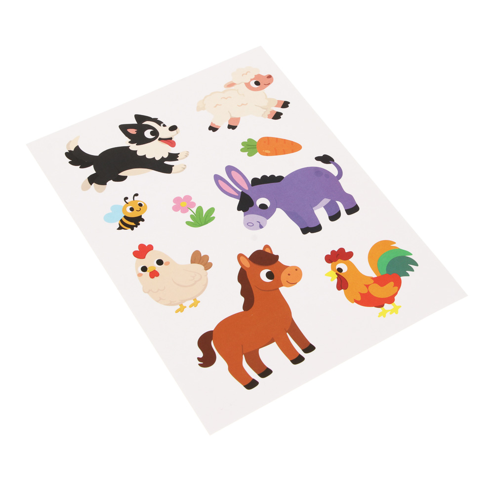 Набор для творчества "Наклеюшки", ХОББИХИТ, 2 картинки, картон, 15,2х21,4см, арт.№ 285-167