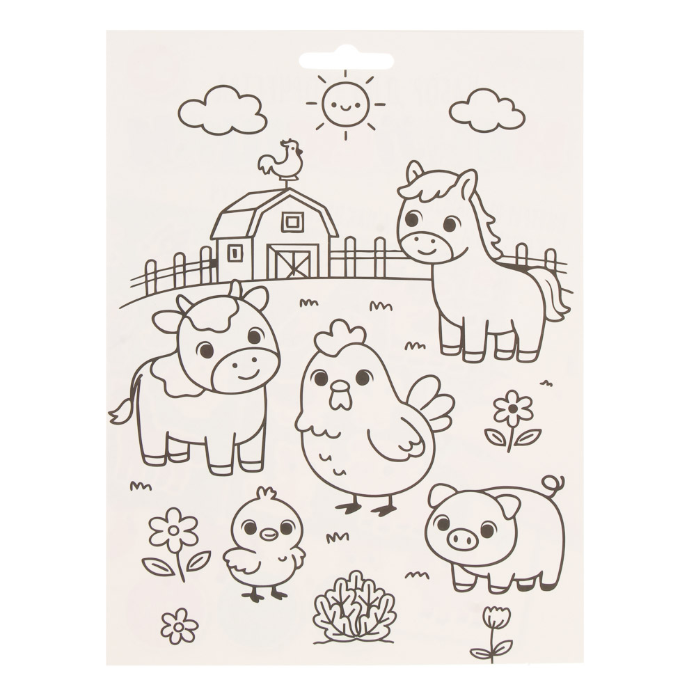 Набор для творчества "Наклеюшки", ХОББИХИТ, 2 картинки, картон, 15,2х21,4см, арт.№ 285-167