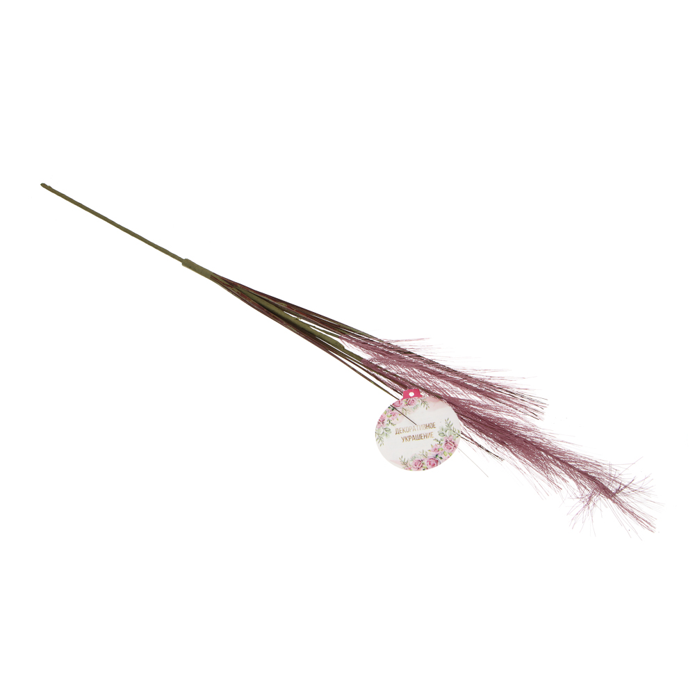 LADECOR Ветка декоративная, перья, 4 цвета, 52 см, пластик, арт.№ 409-164