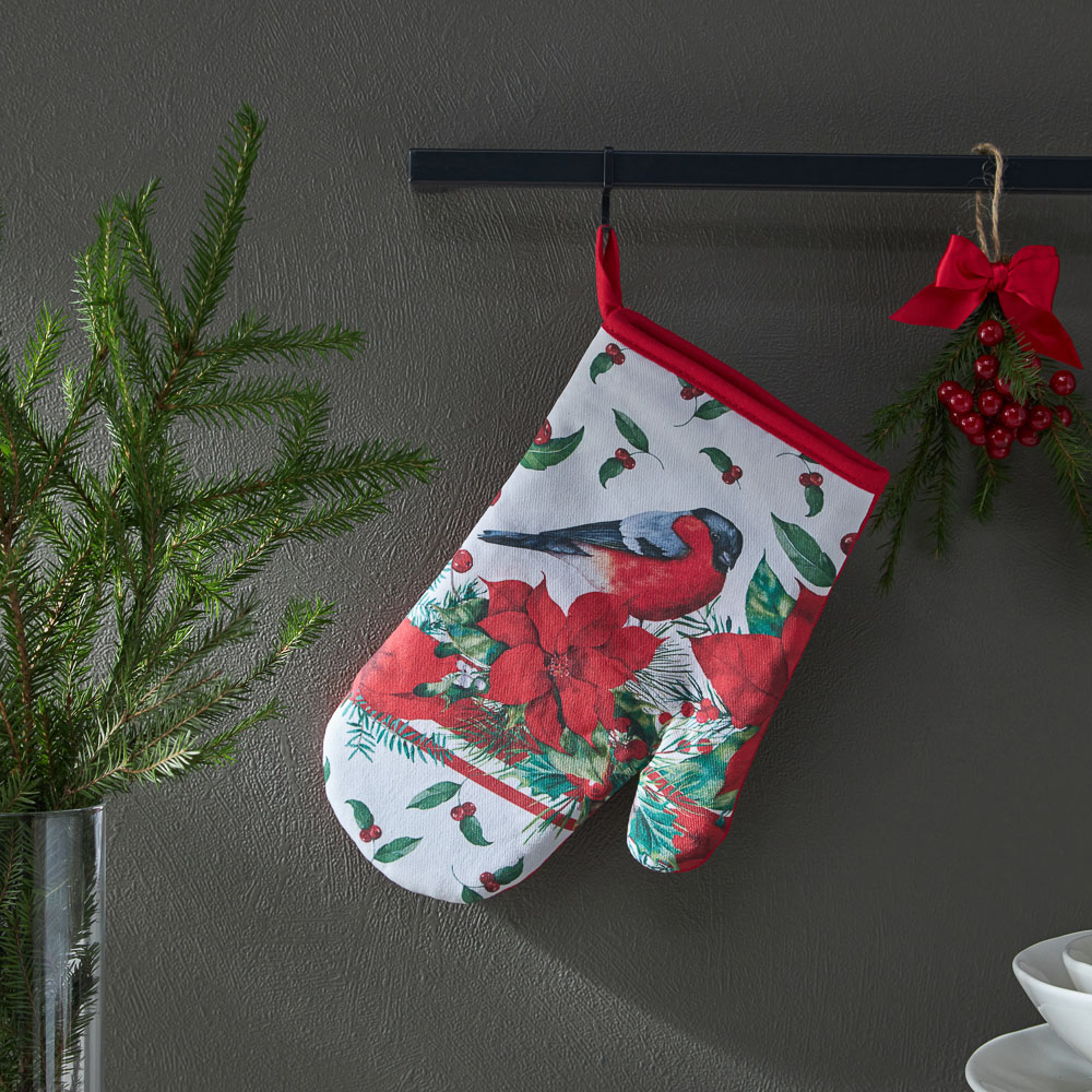 PROVANCE Винтер Прихватка-варежка, 100% хлопок, 18х28см, красный, арт.№ 492-169