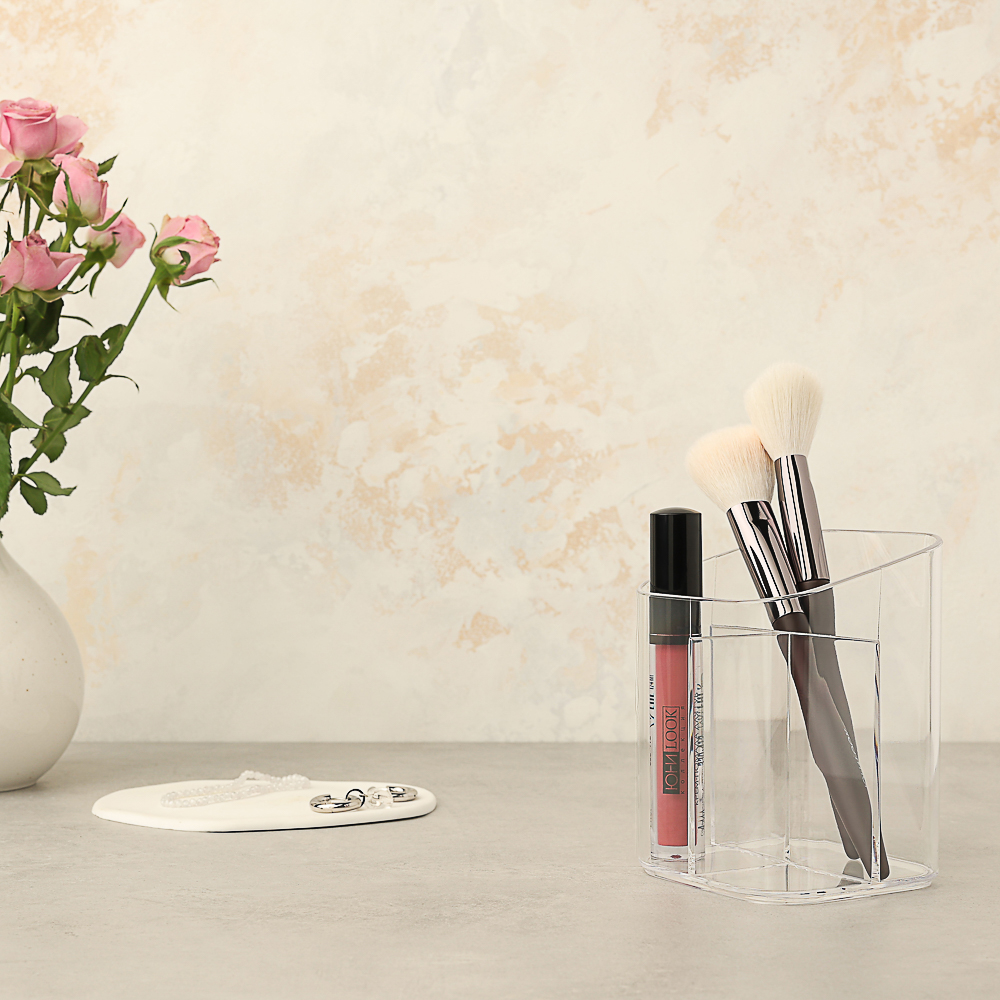 ЮНИLOOK Органайзер косметический, 8х8х11,5см, полистирол, арт.№ 357-262