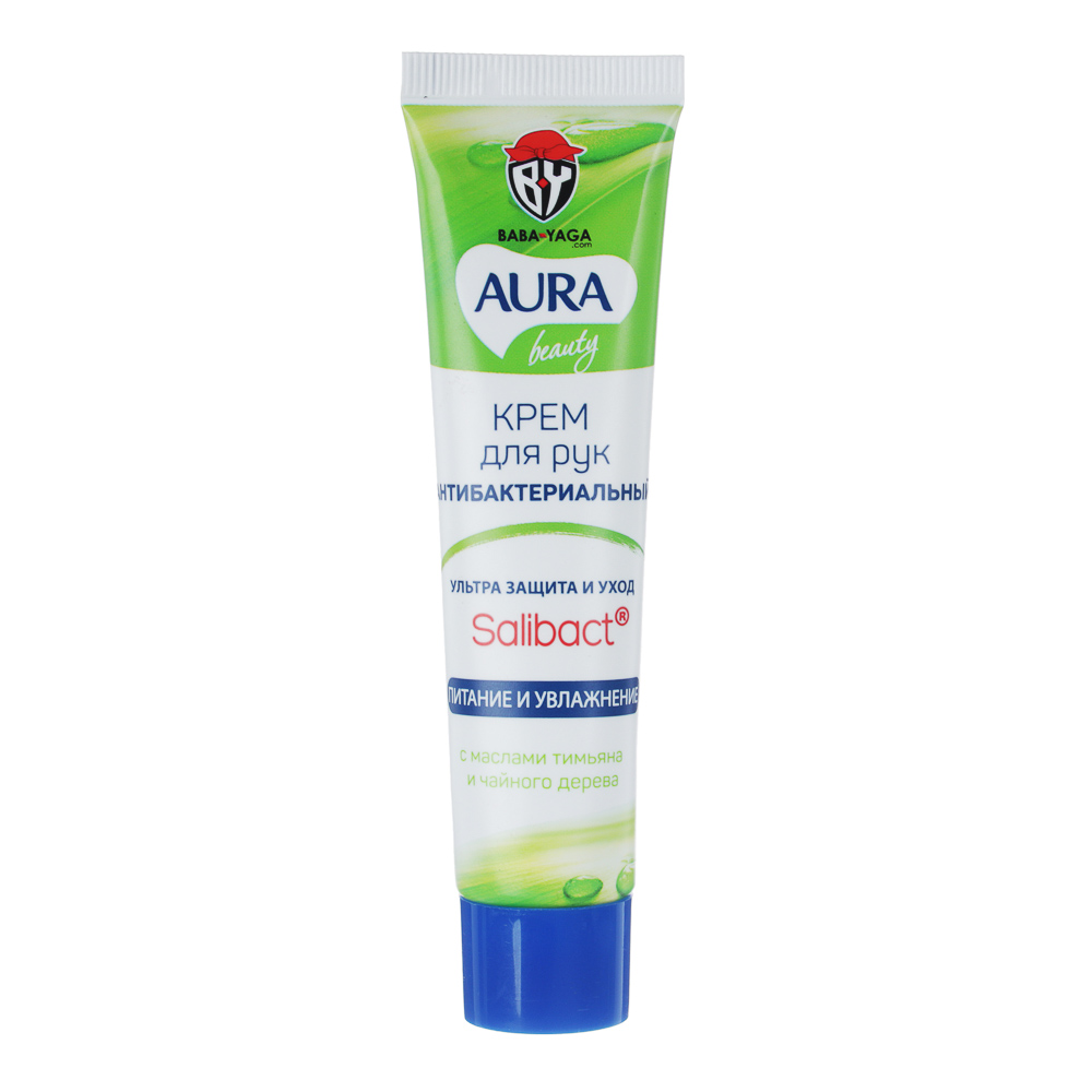 Крем для рук AURA антибактериальный "Ультра защита и уход", туба, 40мл, арт.35471, арт.№ 977-128