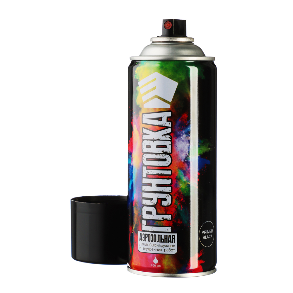 ЕРМАК Грунтовка аэрозоль 400мл, черная, арт.№ 759-033