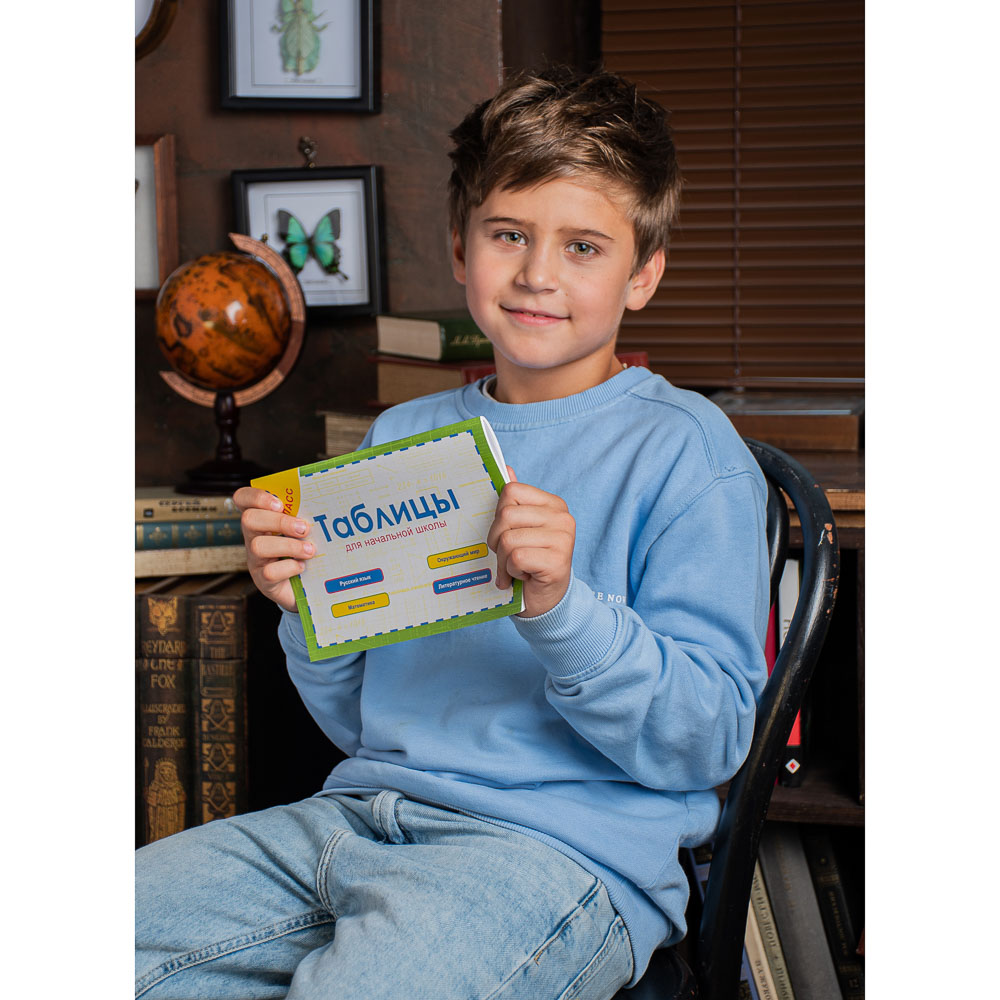 УИД Таблицы для начальной школы, бумага, 80 стр., 14,5х21см, 3 дизайна, арт.№ 874-119