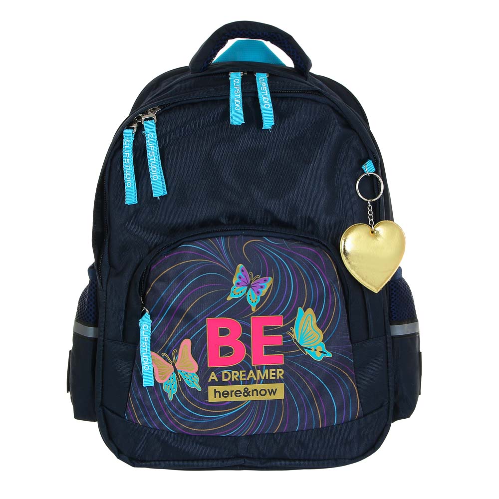 Вандер Флайт Рюкзак подростковый, улучш., 41x31x18см, 2 отд., 3 кармана, уплотненная спинка и лямки, арт.№ 254-435