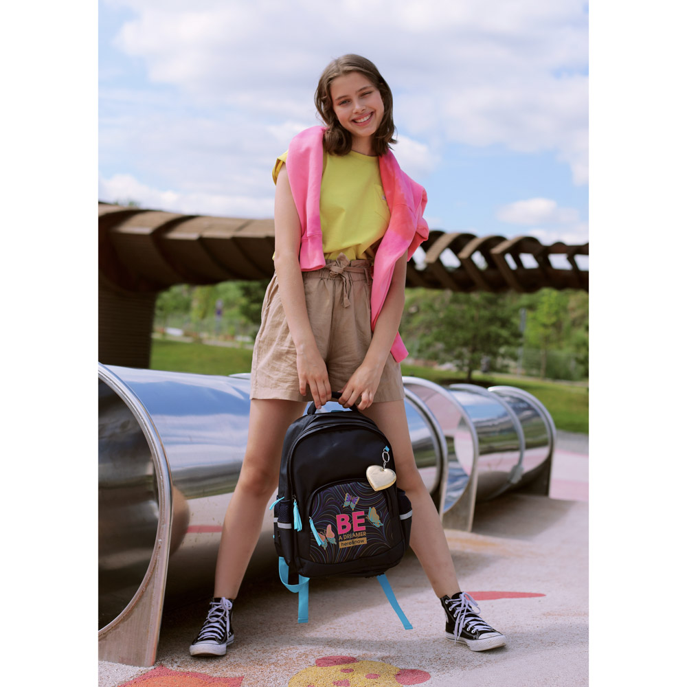 Вандер Флайт Рюкзак подростковый, улучш., 41x31x18см, 2 отд., 3 кармана, уплотненная спинка и лямки, арт.№ 254-435