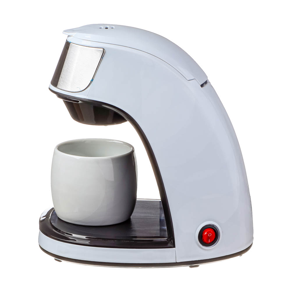 LEBEN Кофеварка капельная 500Вт, 240 мл, керамическая чашка, белый, арт.№ 286-038