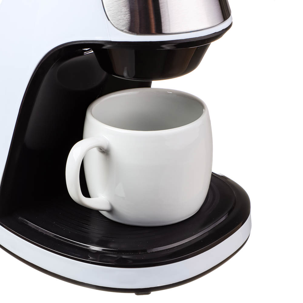 LEBEN Кофеварка капельная 500Вт, 240 мл, керамическая чашка, белый, арт.№ 286-038