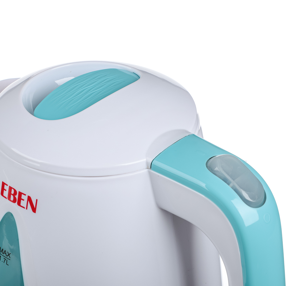 LEBEN Чайник электрический 1,7л, 1850Вт, скрытый нагр.элемент, пластик, LED подсветка, 2, арт.№ 291-010