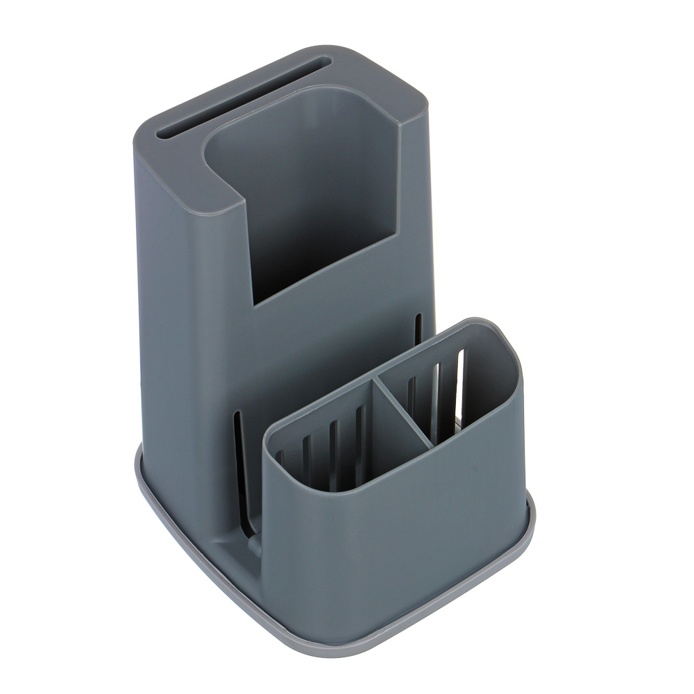 Подставка для столовых приборов тм VETTA, 15х17х20,3см, пластик, 3 цвета, арт.№ 485-124