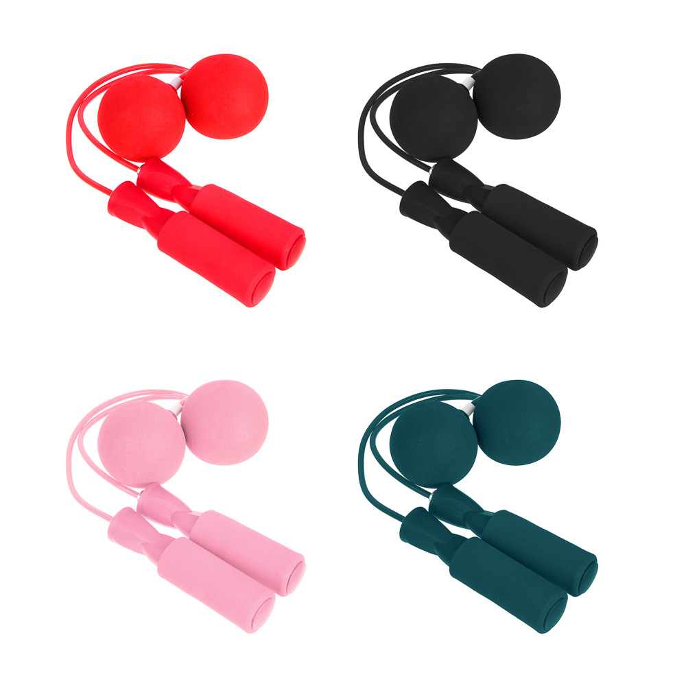 SILAPRO Беспроводная скакалка d5мм, утяжелители d6.5см, 608Z, PP, PVC, EVA, 4 цвета, арт.№ 190-023