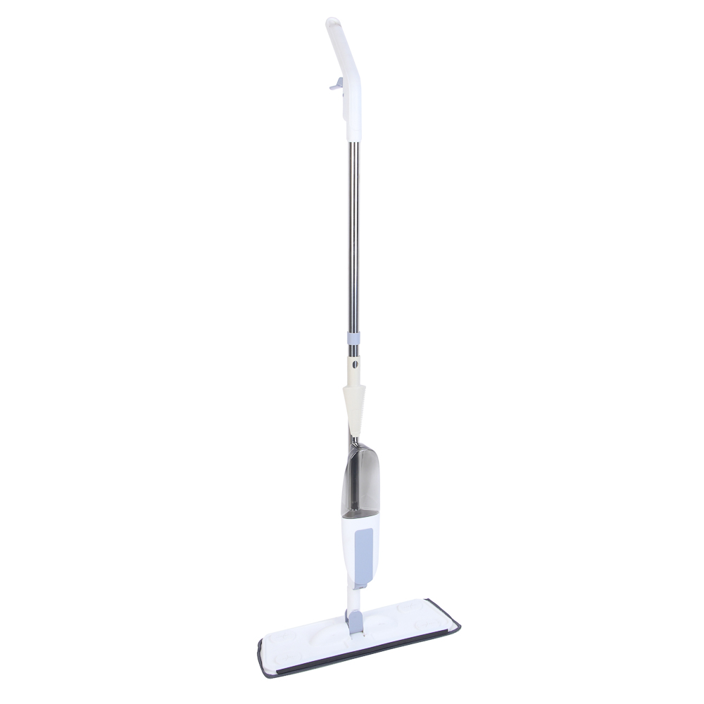 Швабра с распылителем и смен. насадкой тм VETTA, ручка 118см нерж.cталь, насадка микрофибра 41x12см, арт.№ 444-375