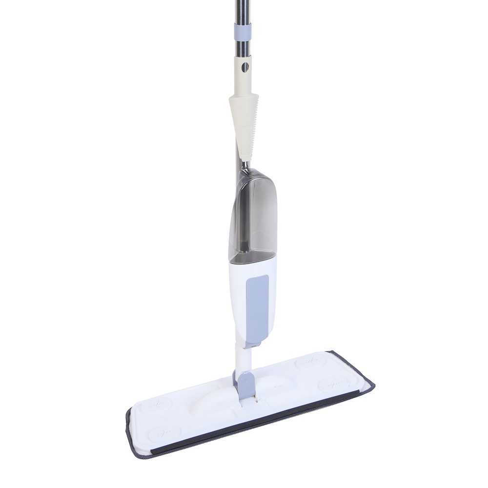 Швабра с распылителем и смен. насадкой тм VETTA, ручка 118см нерж.cталь, насадка микрофибра 41x12см, арт.№ 444-375