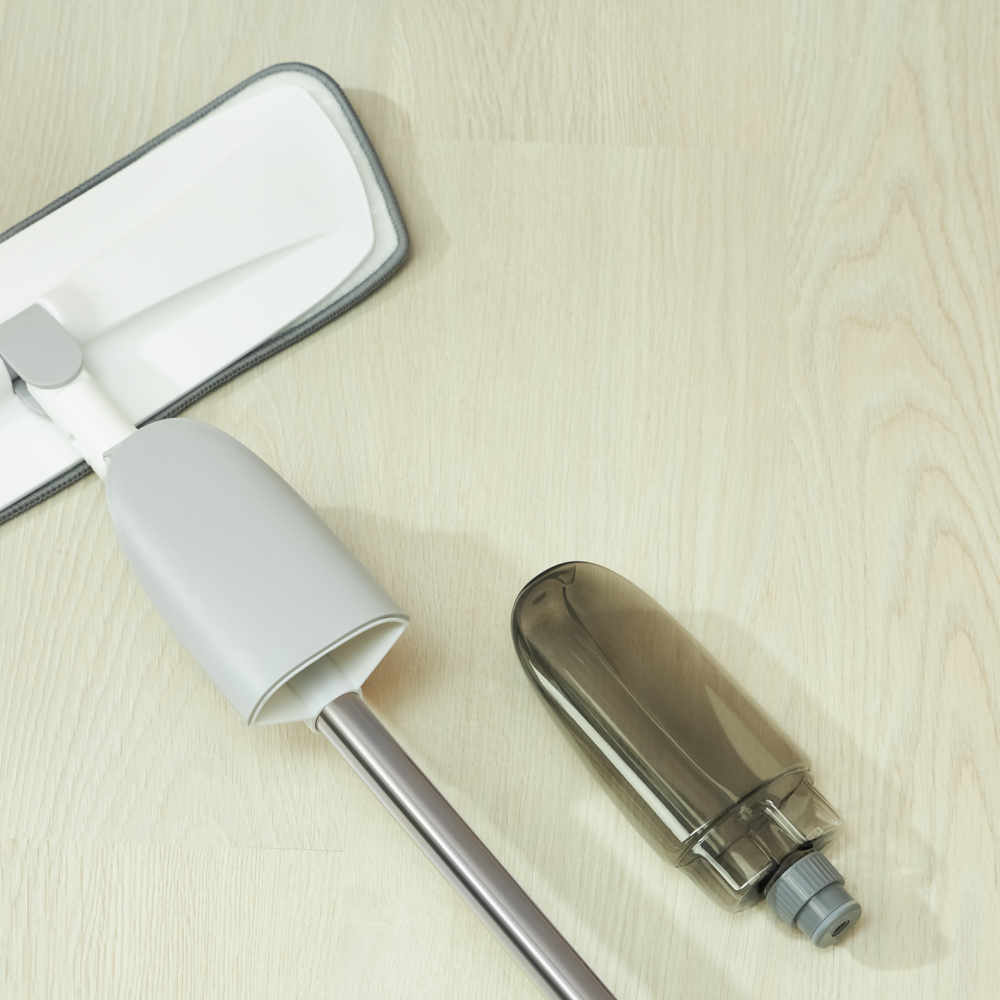 Швабра с распылителем и смен. насадкой тм VETTA, ручка 118см нерж.cталь, насадка микрофибра 41x12см, арт.№ 444-375