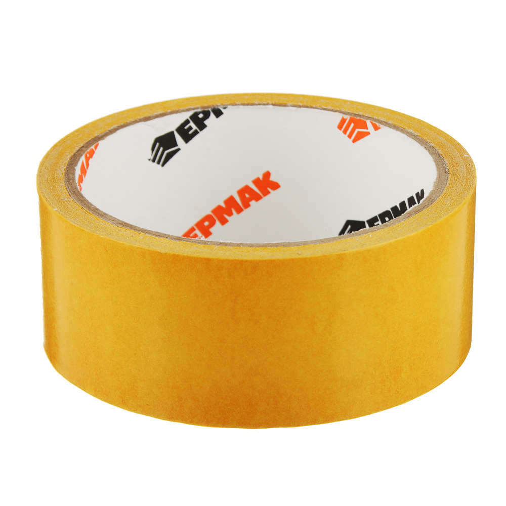 ЕРМАК Клейкая лента двухсторонняя 38мм х 10м, (полипропилен, инд.упаковка), арт.№ 669-191