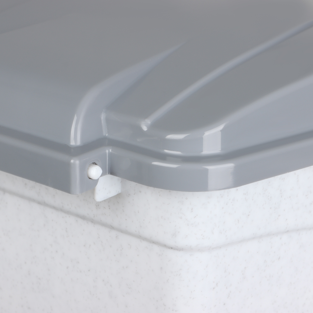 Контейнер для мусора с педалью 7л, мраморный, М 2890, арт.№ 407-093