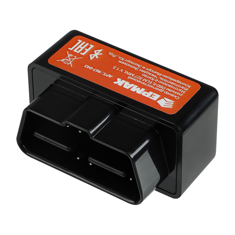 Сканер диагностический тм ЕРМАК, OBD2, v1.5, арт.№ 967-043