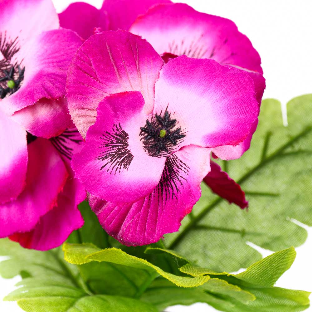 LADECOR Цветок декоративный в керамическом горшке, пластик,12х7х7см,6 цв, 2 вида, арт.№ 501-438