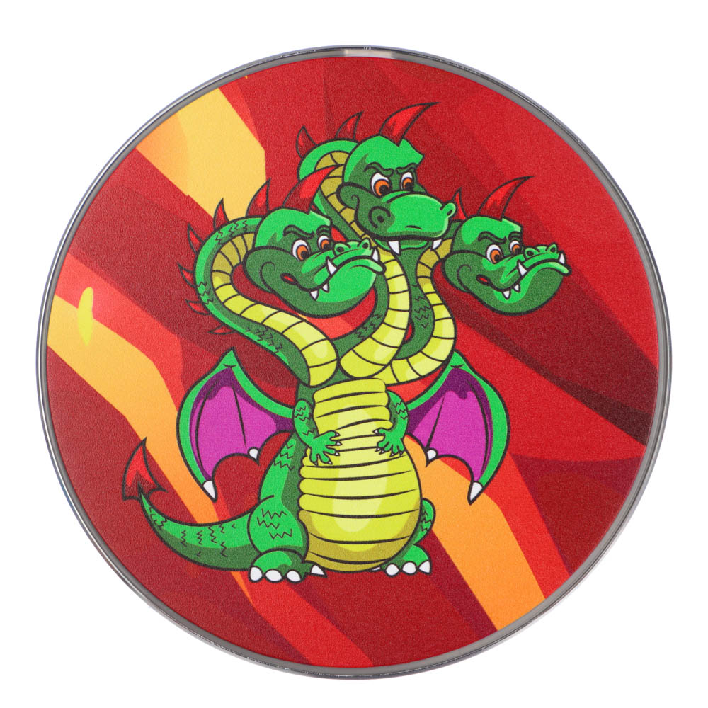 BY Беспроводное зарядное устройство Qi Герои, LED подсветка, 10W, D10см, Горыныч, арт.№ 916-300