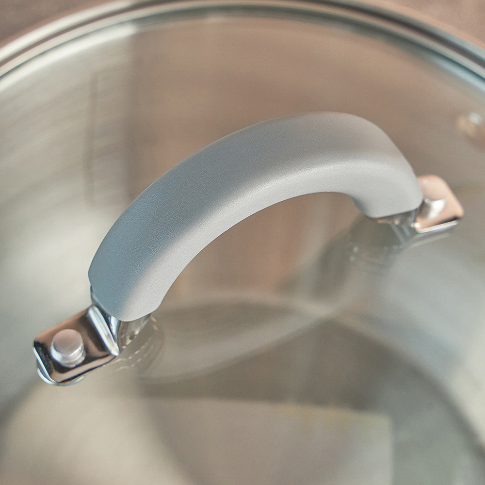 VETTA Вена Кастрюля 24х13,5см. 6,0л. со стекл. крышкой, индукция, арт.№ 822-074