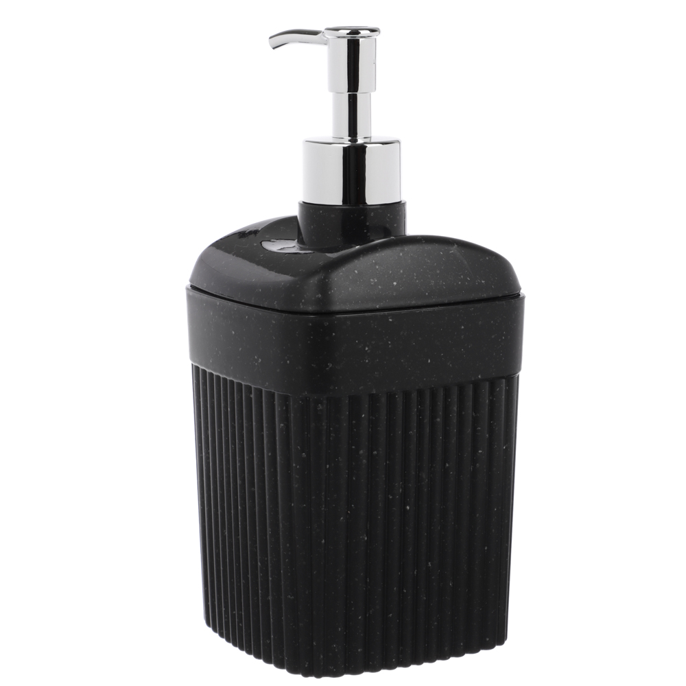 Диспенсер для жидкого мыла "Velvet" 90х90х187мм, 0,65л, черный гранит, арт.№ 463-335
