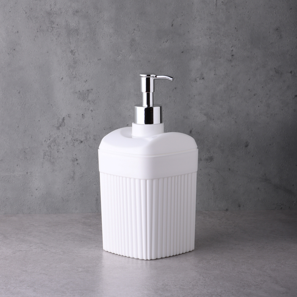 Диспенсер для жидкого мыла "Velvet" 90х90х187мм, 0,65л, белый, арт.№ 463-336