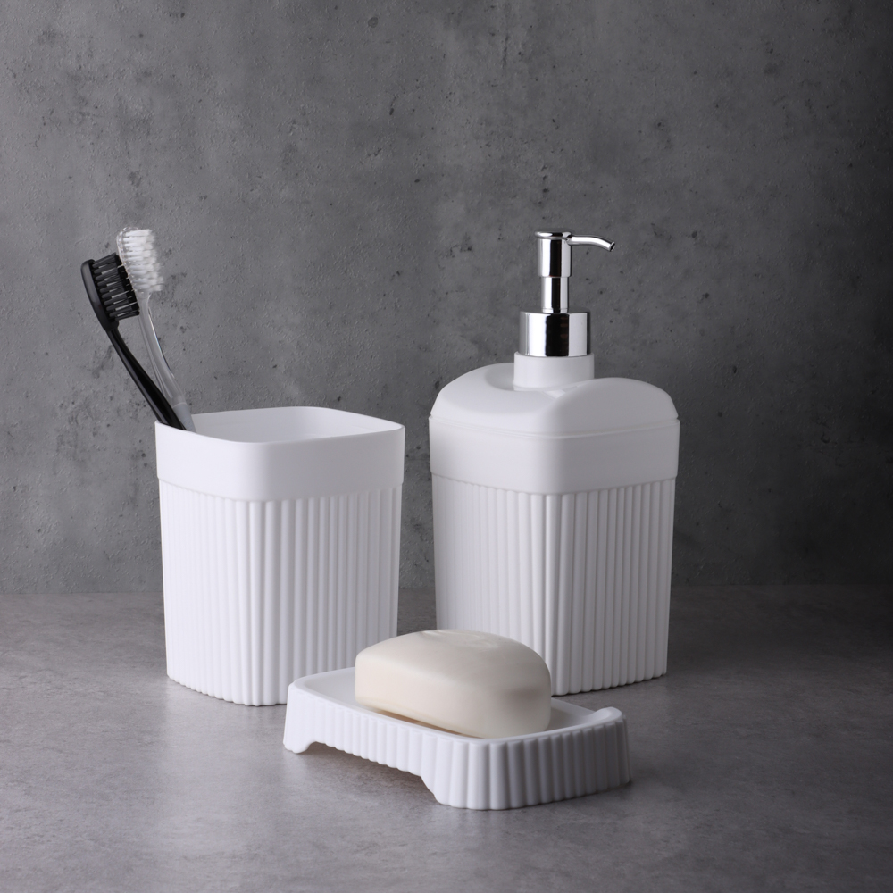 Диспенсер для жидкого мыла "Velvet" 90х90х187мм, 0,65л, белый, арт.№ 463-336