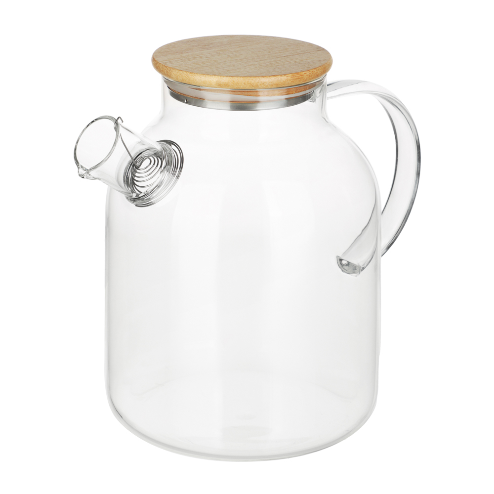 Чайник заварочный тм VETTA Эко, стекло,  бамбуковая крышка,    1800мл, арт.№ 850-985