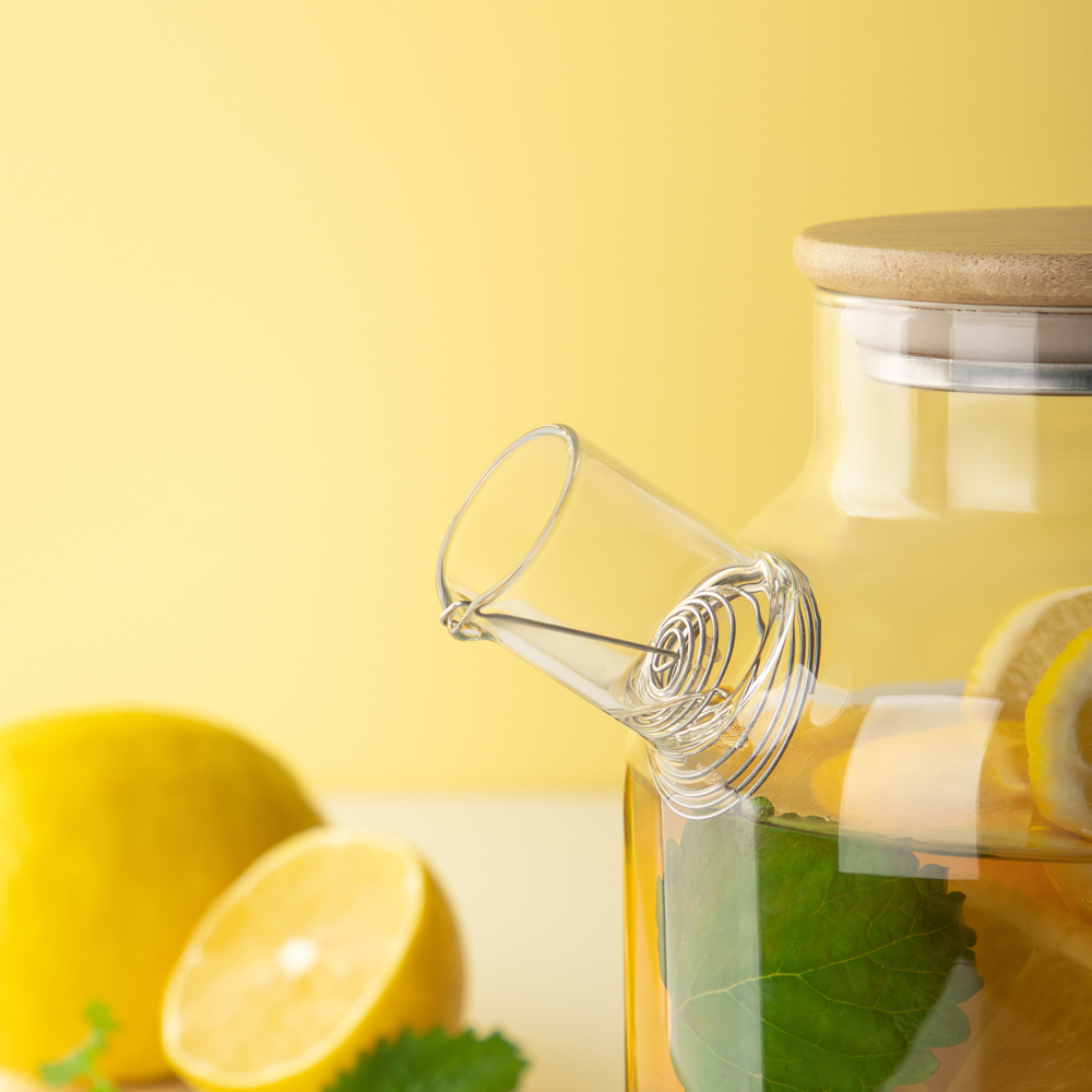 Чайник заварочный тм VETTA Эко, стекло,  бамбуковая крышка,    1800мл, арт.№ 850-985