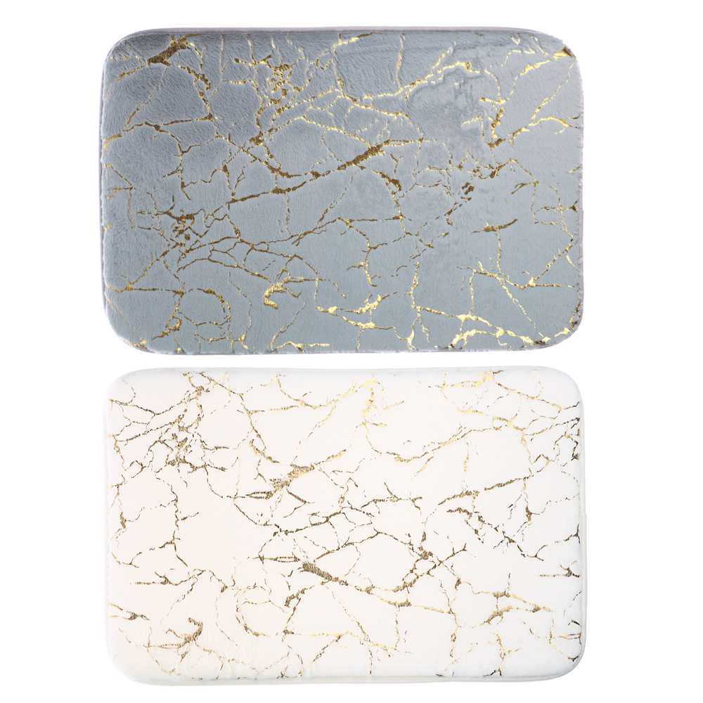 VETTA Коврик для ванной "Блеск металла", микрофибра, 40x60см, 2 цвета, арт.№ 462-725