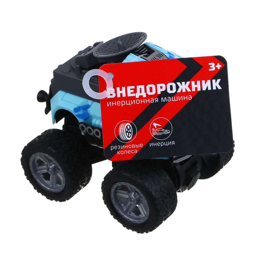 ИГРОЛЕНД Машинка военная "Внедорожник", милитари, инерция, резиновые колеса,PP, 8,5х9х6,5см, 4 диз, арт.№ 292-429
