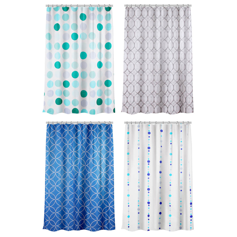 Штора для ванной тм VETTA Estel, ПЕВА 80 г/м2, 180x180 см, 3 дизайна, арт.№ 461-516