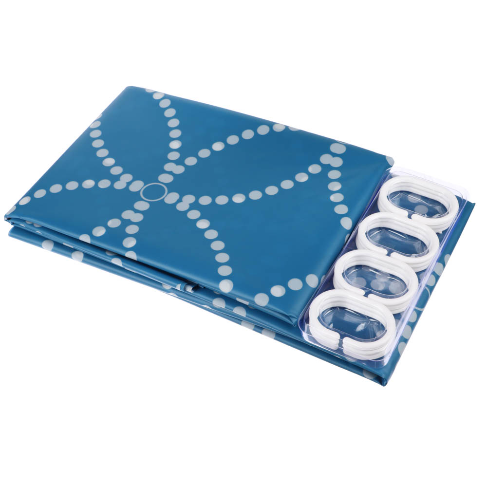 Штора для ванной тм VETTA Estel, ПЕВА 80 г/м2, 180x180 см, 3 дизайна, арт.№ 461-516