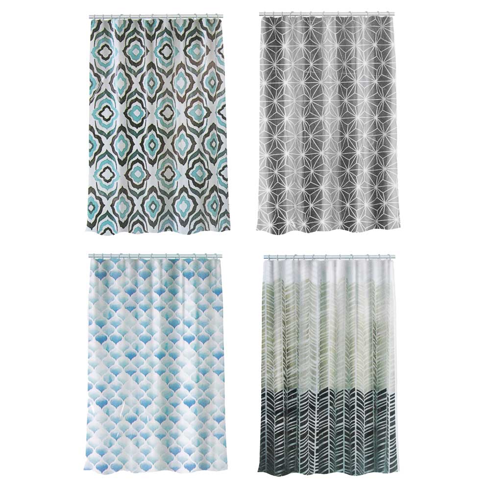 Штора для ванной тм VETTA Pleasant, ПЕВА 80 г/м2, 180x180 см, 4 дизайна, арт.№ 461-515