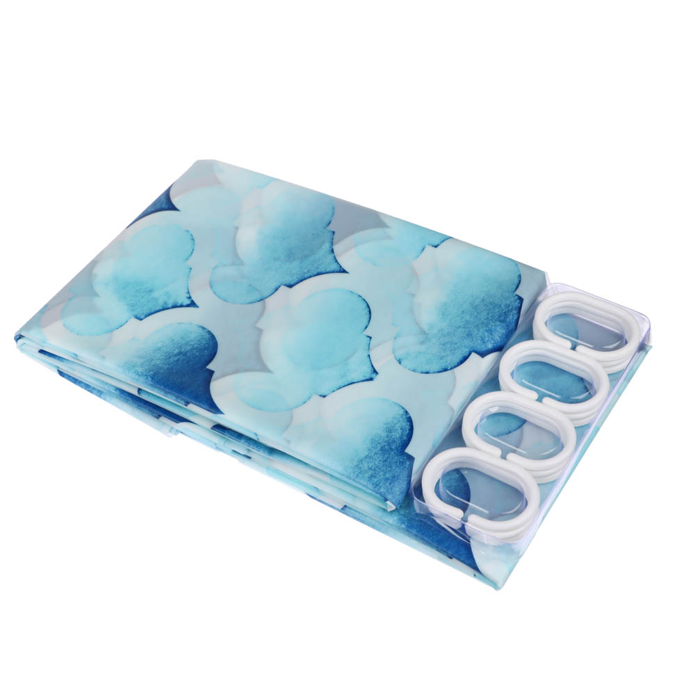 Штора для ванной тм VETTA Pleasant, ПЕВА 80 г/м2, 180x180 см, 4 дизайна, арт.№ 461-515