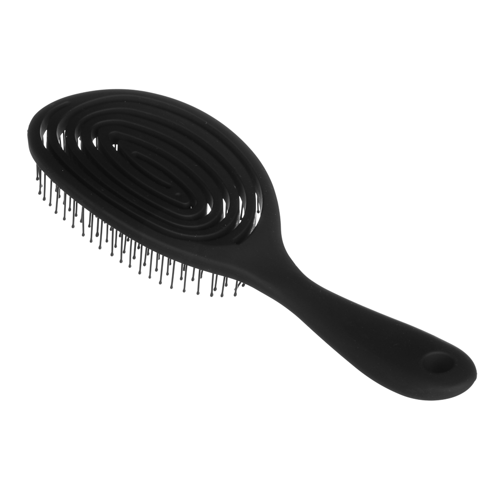 ЮНИLOOK Расческа массажная Премиум, пластик, 22,8x7,3см, черный, арт.№ 319-159