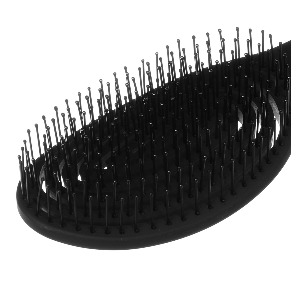 ЮНИLOOK Расческа массажная Премиум, пластик, 22,8x7,3см, черный, арт.№ 319-159