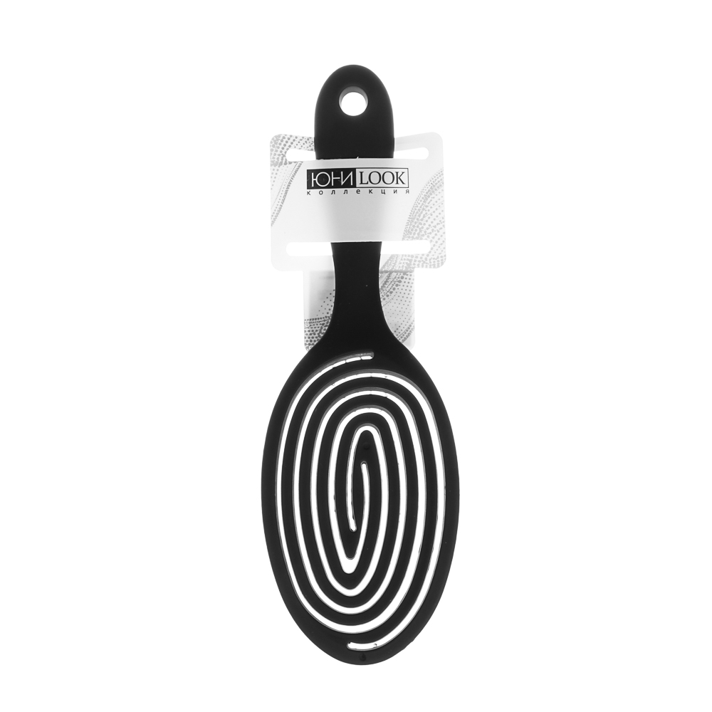 ЮНИLOOK Расческа массажная Премиум, пластик, 22,8x7,3см, черный, арт.№ 319-159