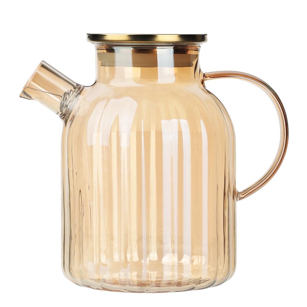 Чайник заварочный Голд тм SATOSHI 1,8л, стекло, нерж.сталь, арт.№ 850-264