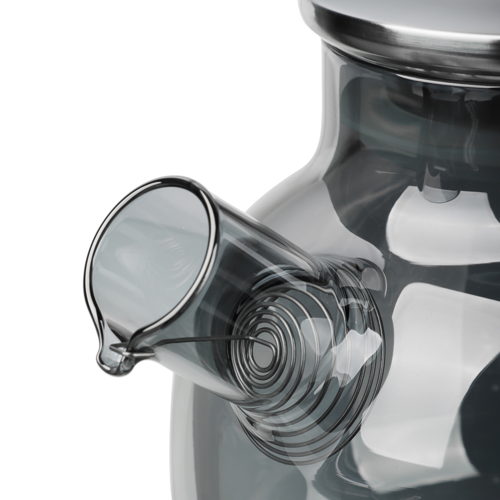 SATOSHI Графит Чайник заварочный 1000мл, стекло, нерж.сталь, арт.№ 850-265